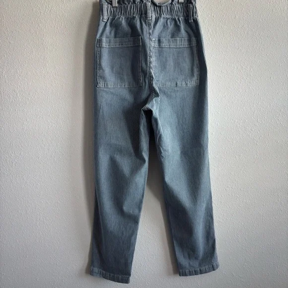 Universal Thread Light Blue Pinstripe High-Rise Railroad Tapered Striped Pants - Picture 8 of 12